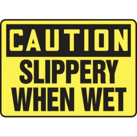 Accuform OSHA CAUTION SAFETY SIGN SLIPPERY FRMSTF624XT FRMSTF624XT